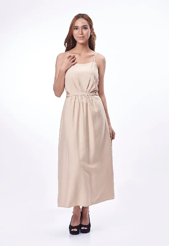 Waist Cut-Out Long Dress