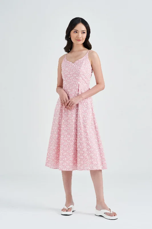 Lainey Embroidered Midaxi Dress