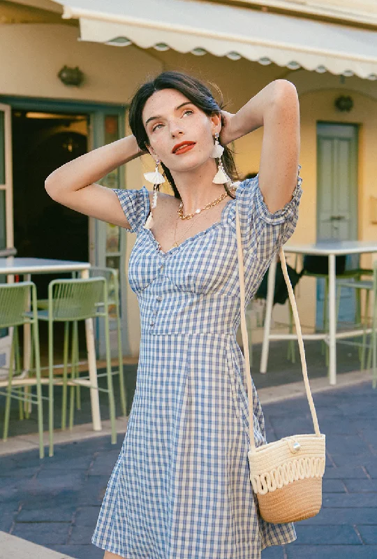 Maisy Dress - Blue Gingham